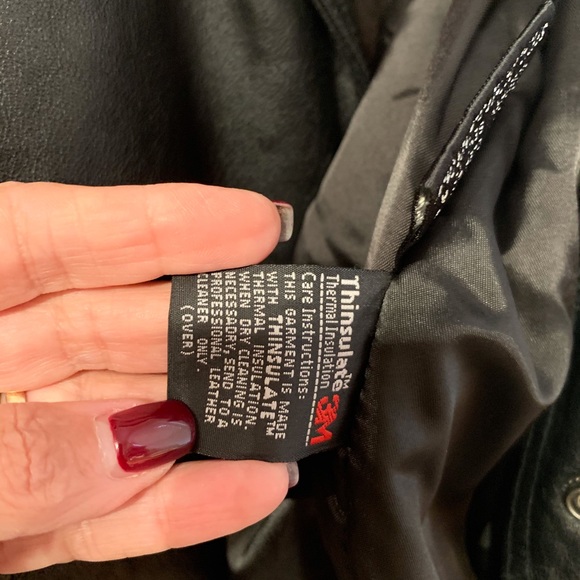 Authentic leather winter coat. - Picture 4 of 5